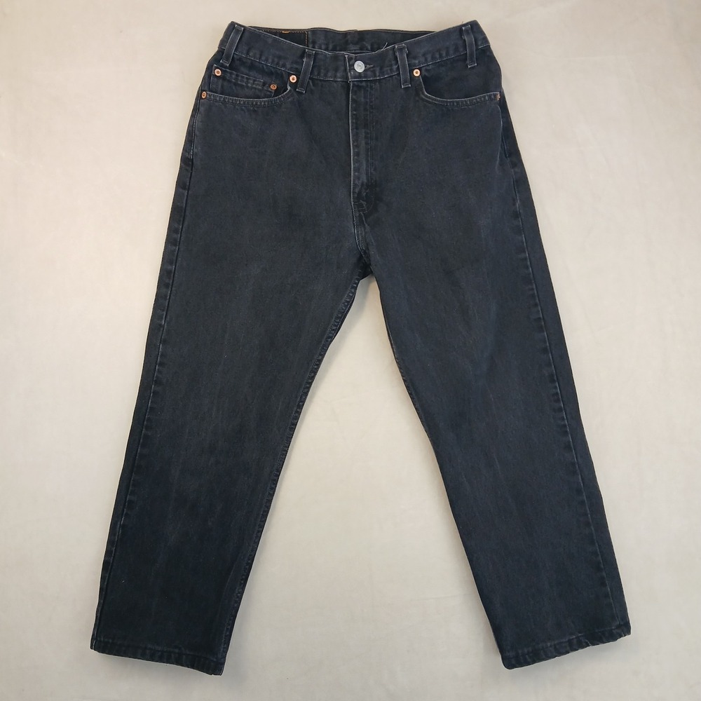 Vintage Levis 505 36x30 (ACTUAL 32X25) Mens Jeans Black Mexico 1999